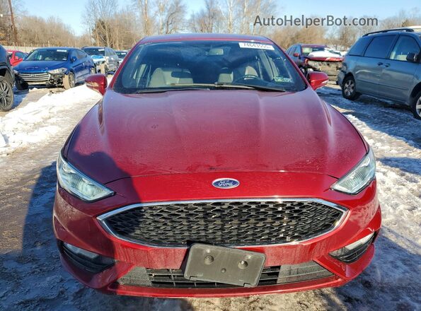 3FA6P0VP4HR192830 2017 FORD FUSION Red Front view