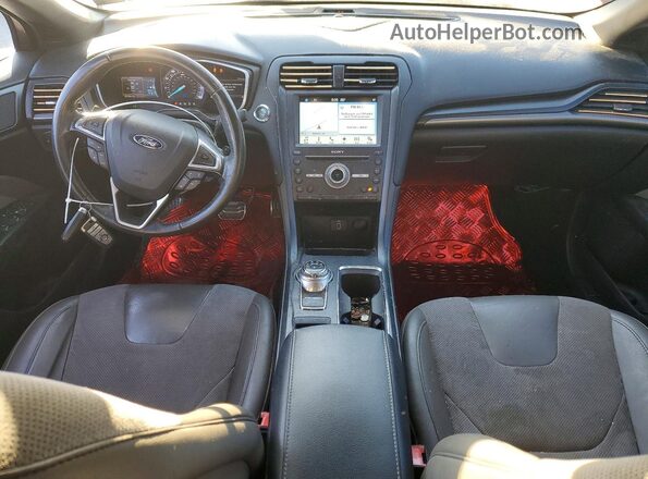 3FA6P0VP4HR192830 2017 FORD FUSION Red Dashboard view