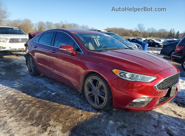 3FA6P0VP4HR192830 2017 FORD FUSION Red Front right