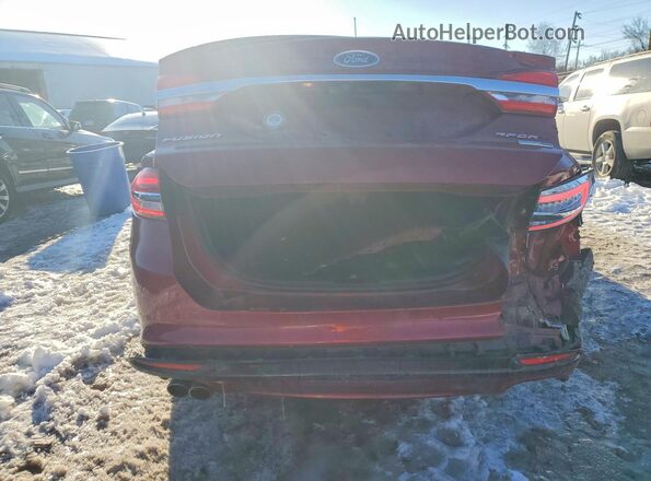 3FA6P0VP4HR192830 2017 FORD FUSION Red Rear view
