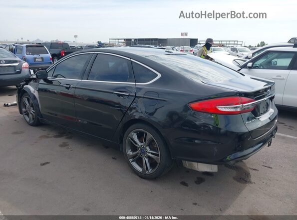 3FA6P0VP6HR309078 2017 FORD FUSION Black Հետևի ձախ
