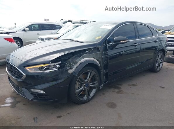 3FA6P0VP6HR309078 2017 FORD FUSION Black Դիմացի տեսք