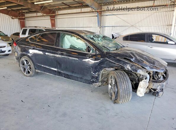 3FA6P0VP9HR180799 2017 FORD FUSION Black Առջևի աջ