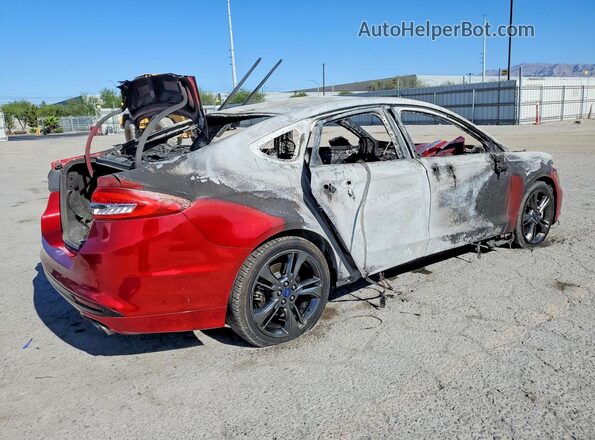3FA6P0VP9HR215728 2017 FORD FUSION Red Tył prawy