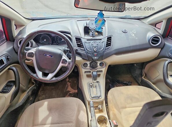 3FADP4BJ0GM130657 2016 FORD FIESTA Red Widok deski rozdzielczej