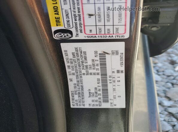 3FADP4BJ1GM144311 2016 FORD FIESTA Gray Vista del compartimento del motor