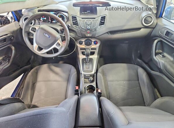 3FADP4BJ1KM135052 2019 FORD FIESTA Blue Вид панелі приладів