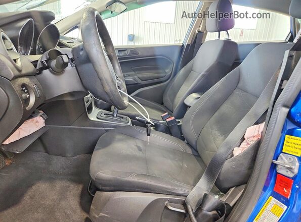 3FADP4BJ1KM135052 2019 FORD FIESTA Blue Вид салону спереду