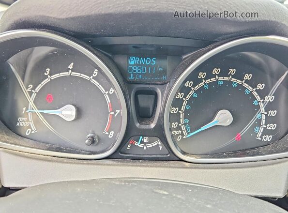 3FADP4BJ4HM158639 2017 FORD FIESTA Silver Instrument cluster view