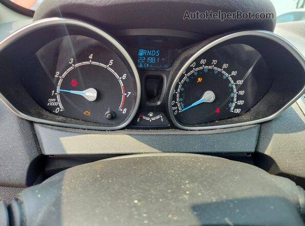 3FADP4BJ4KM128550 2019 FORD FIESTA Orange Вид щитка приладів