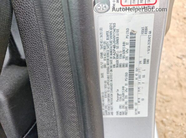 3FADP4BJ5HM134768 2017 FORD FIESTA Silver ძრავის განყოფილების ხედი
