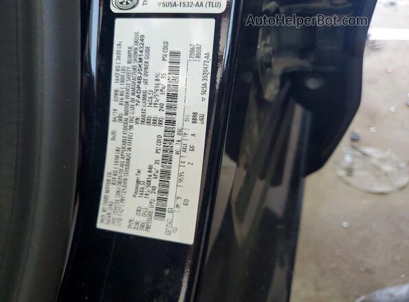 3FADP4BJ5KM143249 2019 FORD FIESTA Черный Вид подкапотного пространства