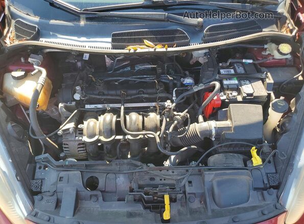3FADP4BJ6GM106590 2016 FORD FIESTA Red Սալոնի հետևի տեսք