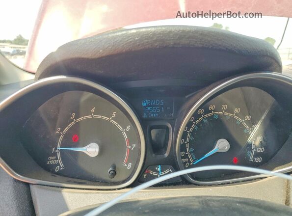 3FADP4BJ6GM203207 2016 FORD FIESTA Burgundy Instrument cluster view