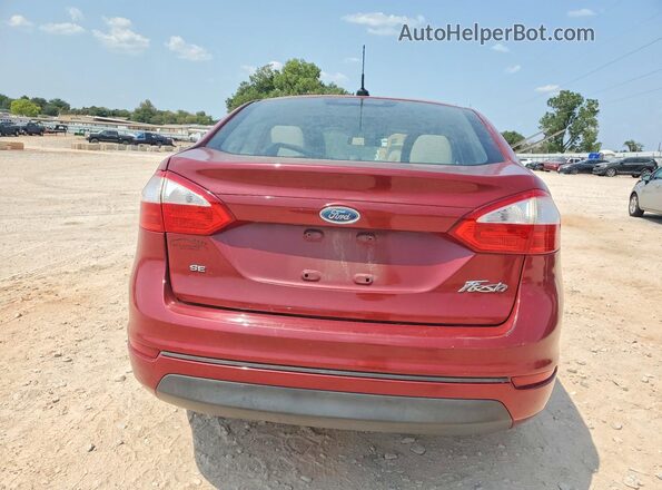 3FADP4BJ6GM203207 2016 FORD FIESTA Burgundy Rear view
