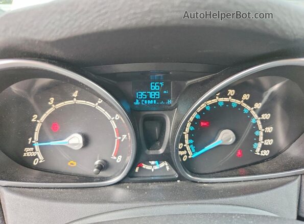 3FADP4BJ6KM117842 2019 FORD FIESTA White Vista del cuadro de instrumentos