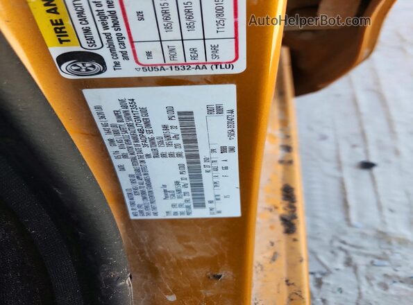 3FADP4BJ7GM173554 2016 FORD FIESTA Orange VIN sticker view