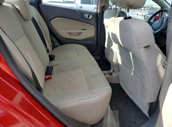 3FADP4BJ8GM182795 2016 FORD FIESTA Red უკანა სავარძლების ხედი