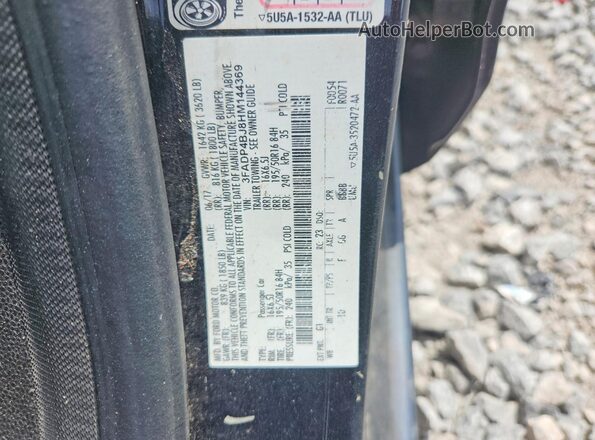3FADP4BJ8HM144369 2017 FORD FIESTA Black Vista del compartimento del motor