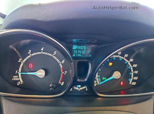 3FADP4BJ9KM121819 2019 FORD FIESTA White Widok zestawu wskaźników