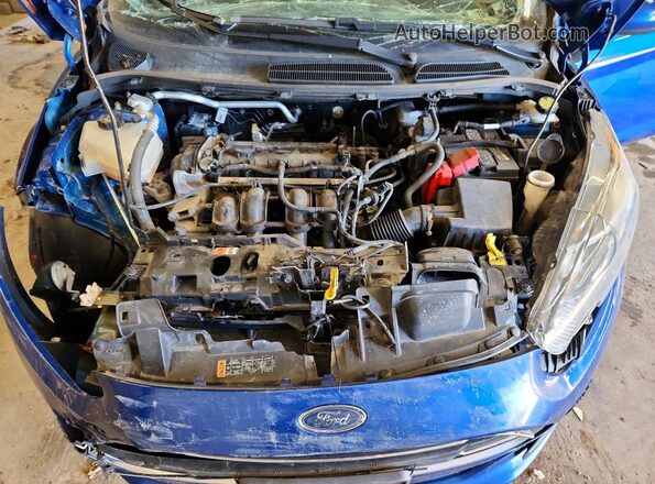3FADP4BJ9KM142167 2019 FORD FIESTA Синий Вид задней части салона