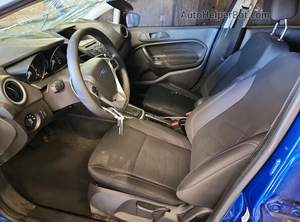 3FADP4BJ9KM142167 2019 FORD FIESTA Синий Вид салона спереди