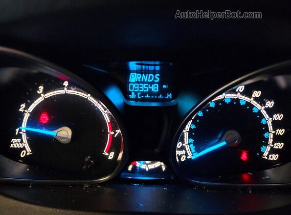 3FADP4BJ9KM142167 2019 FORD FIESTA Синий Вид щитка приборов