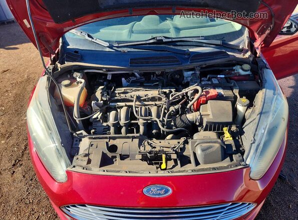 3FADP4BJXGM130634 2016 FORD FIESTA Red Widok wnętrza z tyłu