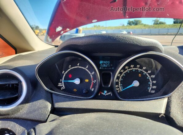 3FADP4BJXGM130634 2016 FORD FIESTA Red Widok zestawu wskaźników