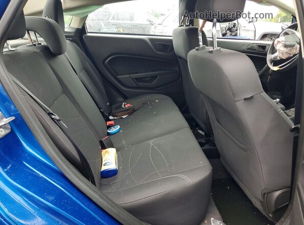 3FADP4BJXKM104303 2019 FORD FIESTA Blue Rear seats view