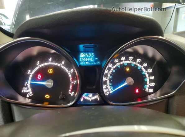 3FADP4BJXKM107427 2019 FORD FIESTA Blue Vista del cuadro de instrumentos