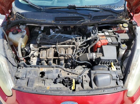 3FADP4EJ0GM153836 2016 FORD FIESTA Red Widok wnętrza z tyłu