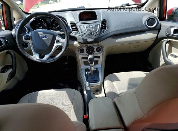 3FADP4EJ0GM153836 2016 FORD FIESTA Red Widok deski rozdzielczej