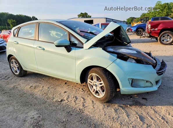 3FADP4EJ0KM147916 2019 FORD FIESTA Бирюзовый Передняя правая четверть