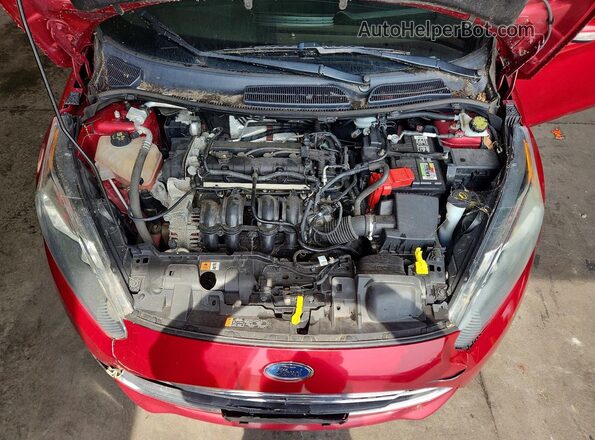 3FADP4EJ1HM105120 2017 FORD FIESTA Красный Вид задней части салона