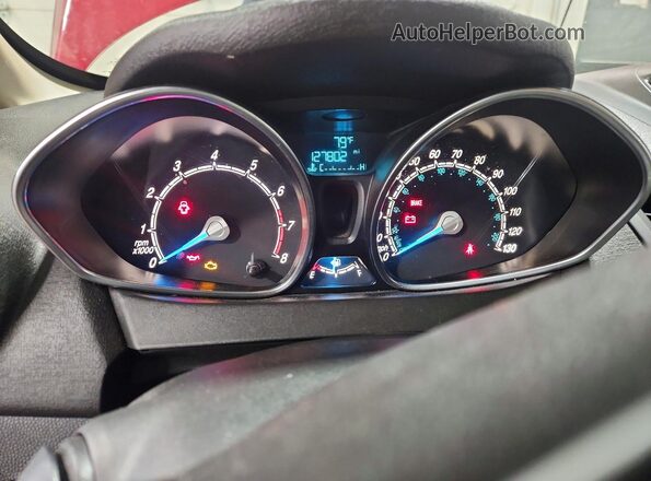 3FADP4EJ1HM105120 2017 FORD FIESTA Красный Вид щитка приборов