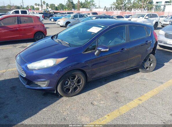 3FADP4EJ2GM105075 2016 FORD FIESTA Blue Առջևի ձախ երեք քառորդ տեսարան