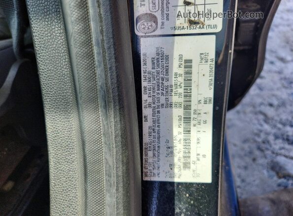 3FADP4EJ3GM155077 2016 FORD FIESTA Black Vista del compartimento del motor