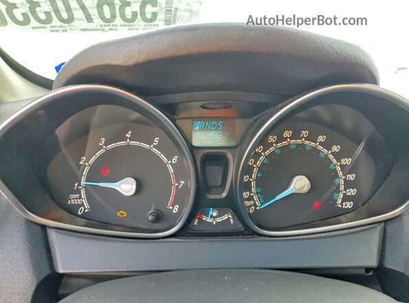 3FADP4EJ3JM146368 2018 FORD FIESTA White ხელსაწყოთა პანელის ხედი