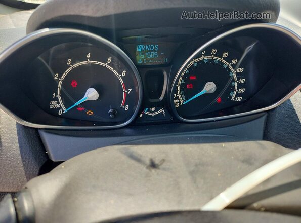 3FADP4EJ3KM124159 2019 FORD FIESTA White Вид щитка приладів