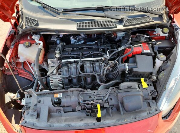 3FADP4EJ5JM136375 2018 FORD FIESTA Red Սալոնի հետևի տեսք