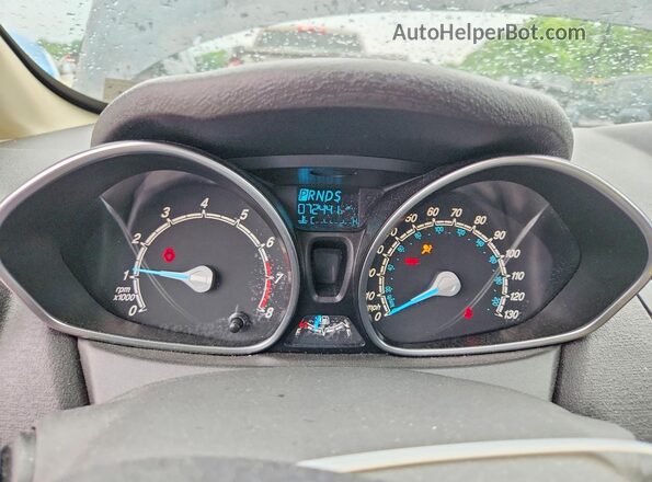 3FADP4EJ6JM101182 2018 FORD FIESTA Черный Вид щитка приборов