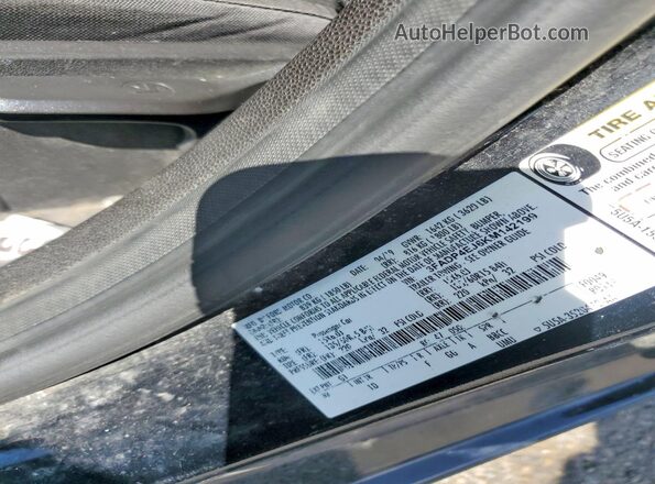 3FADP4EJ6KM142199 2019 FORD FIESTA Black Вид підкапотного простору