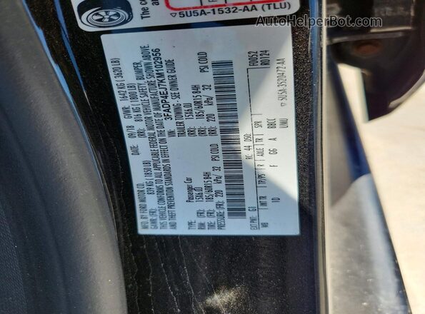 3FADP4EJ7KM102956 2019 FORD FIESTA Black Engine compartment view