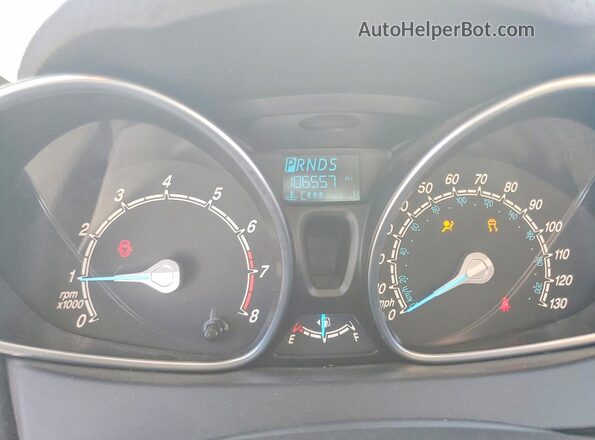 3FADP4EJ8KM133987 2019 FORD FIESTA White Вид щитка приладів