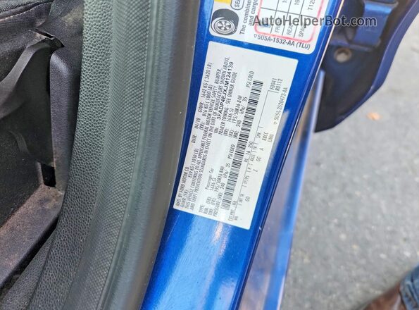 3FADP4EJXJM124139 2018 FORD FIESTA Blue Vista de la etiqueta del VIN