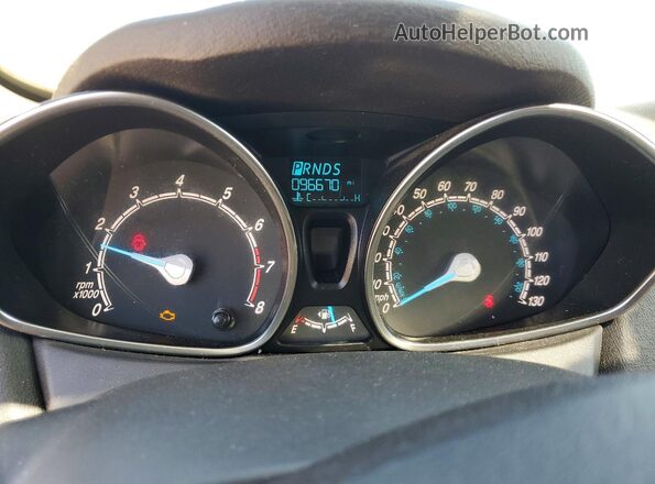 3FADP4EJXKM158177 2019 FORD FIESTA White Вид щитка приладів