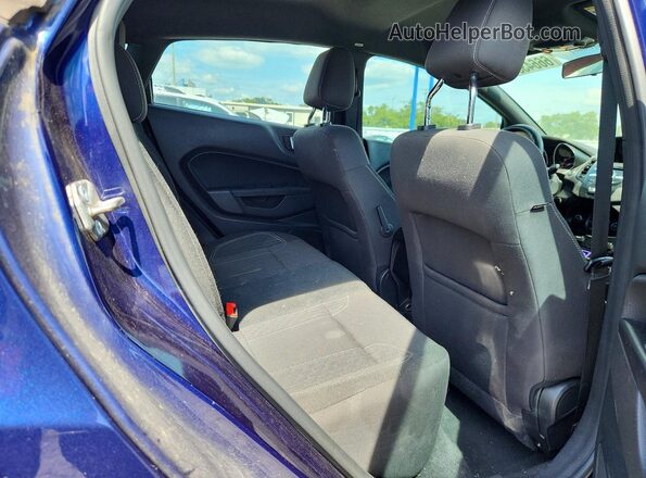 3FADP4GX3GM190820 2016 FORD FIESTA Blue Rear seats view