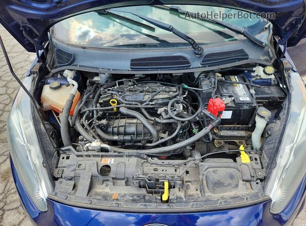 3FADP4GX3GM190820 2016 FORD FIESTA Blue Rear interior view