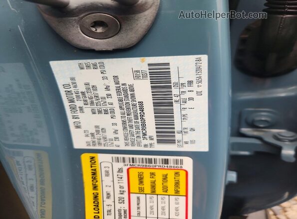3FMCR9B60PRD48668 2023 FORD BRONCO Blue Vista interior de 360 grados